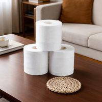 Rouleaux de papier toilette imprimés 3 plis en pâte de bois vierge, 98g, prix de gros abordable, vente chaude