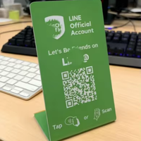 Étiquette de menu miniature personnalisée 13,56 MHz résistante à l'eau, support de carte PVC avec code-barres, carte de table RFID NFC, cartes de visite, cartes-cadeaux