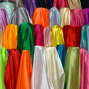 Wholesale 140cm 100% Natural Mulberrry Silk 19mm Quality Stretch Silk Fabric Charmeuse Glossy Soft Sleep Gown Material