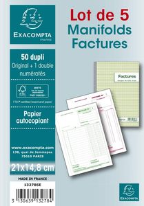 Libretas de Facturas Personalizadas sin Carbón, Facturas Autocopiantes, Impresión de Recibos Duplicados de 2 Partes para Negocios - Product Image 2