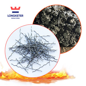Fibre d'<span class=keywords><strong>acier</strong></span> réfractaire de qualité moyenne LKT, extraites à chaud, en <span class=keywords><strong>acier</strong></span> inoxydable, anti-fissuration, pour la découpe de matériaux coulés pour fours réfractaires - Product Image 1