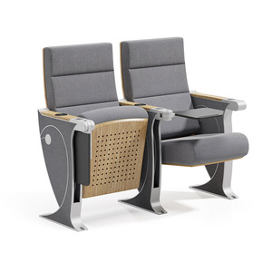 Chaise pliable en tissu durable pour théâtre, cinéma, auditorium, école, église, avec tablette d'écriture, utilisation commerciale - Product Image 5