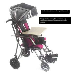 Sedia a rotelle manuale per bambini pieghevole per bambini Scooter per la mobilità pediatrica per disabili handicappati Baby <span class=keywords><strong>Trotter</strong></span> per passeggiare - Product Image 5