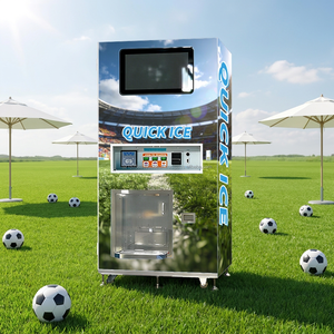 Distributeur automatique de glace et d'eau purifiée YISO/RO, combiné, 24h/24, avec machine à glaçons, distributeur et ensacheuse, et lecteur de pièces et de billets - Product Image 1