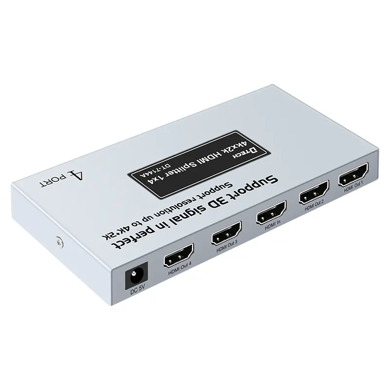 סיטונאי 1x4 יציאת hdmi ספליטר 4 יציאות 3d 2k 4k hdmi ספליטר