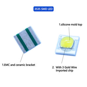 3535 SMD <span class=keywords><strong>LED</strong></span> 5W 3000K 6500K Color blanco <span class=keywords><strong>LED</strong></span> Grow Light Epistar <span class=keywords><strong>Chip</strong></span> - Product Image 3