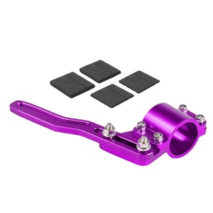 RASTP Barre d'extension de levier de commande de clignotant au volant en alliage d'aluminium rouge à dégagement rapide, réglable, style course - Product Image 5