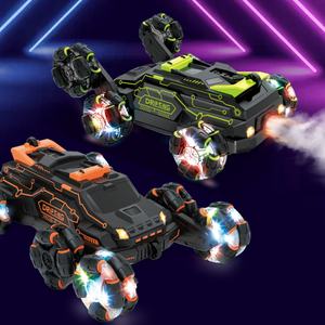 SJY-JC03 Voiture télécommandée tout-terrain 6 roues motrices 360 degrés, pour cascades, drift et danse, avec éclairage LED et double entraînement 4x4, 2.4G - Product Image 6