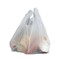 Sac de gilet en plastique personnalisé pour faire du shopping sac d'emballage à poignée pratique sac de T-shirt en plastique