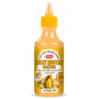 Étiquette personnalisée pour sauce miel-moutarde, autocollant adhésif imperméable de qualité alimentaire, impression vinyle