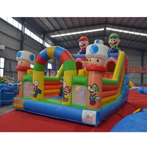 <span class=keywords><strong>Castillo</strong></span> Inflable Comercial <span class=keywords><strong>de</strong></span> <span class=keywords><strong>Mario</strong></span> <span class=keywords><strong>Bros</strong></span> con Tobogán para Parque <span class=keywords><strong>de</strong></span> Diversiones - Product Image 2