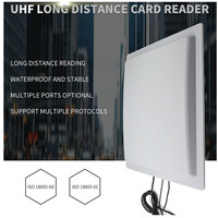 Antenne RFID UHF 12dBi pour stationnement de véhicules, RS232, Wiegand26, RS485, lecteur longue portée UHF 15 mètres