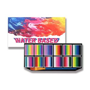 Kit complet de <span class=keywords><strong>peinture</strong></span> sur visage et corps pour débutants, 18 couleurs, gâteaux, pinceaux, pochoirs, guide, facile à utiliser, <span class=keywords><strong>peinture</strong></span> lavable pour le visage et le corps - Product Image 2
