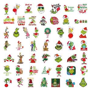 WOWEI Autocollants de Noël 50 autocollants <span class=keywords><strong>en</strong></span> vinyle imperméables pour bouteille d'eau - Product Image 3