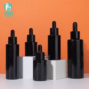 Yan Bao Bì Cổ Violet Chai Thủy Tinh Màu Đen Nhỏ Giọt Màu Đen Của Nam Giới Mỹ Phẩm <span class=keywords><strong>20Ml</strong></span> 30Ml 40Ml 60Ml 100Ml Made Trung Quốc Huyết Thanh Cách Sử Dụng - Product Image 2