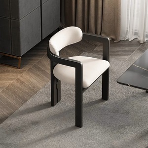 <span class=keywords><strong>Sedia</strong></span> da Pranzo Semplice in <span class=keywords><strong>Legno</strong></span> Massello Stile Italiano con Schienale Curvo Moderno, <span class=keywords><strong>Sedia</strong></span> da <span class=keywords><strong>Scrivania</strong></span> di Lusso Leggero con Imbottitura Morbida per Hotel, Casa e Trattative - Product Image 1