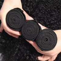 Mèches de Cheveux Humains Bruts Indiens Afro Crépus Bouclés 4B 4C, Vierge Naturel Bouclé, 100% Doux, Tissage Mèche Extension