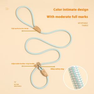 Venta al por mayor correa de nailon para mascotas hebilla de seguridad universal collar de cadena para perros medianos a grandes gratis sólido - Product Image 2