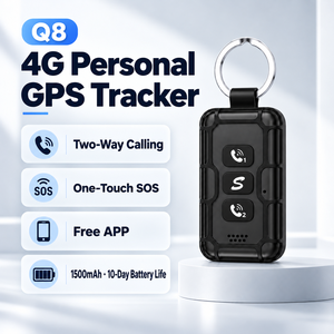 Rastreador GPS Personal Q8 4G con Alarma SOS, Llamada Bidireccional, Rastreo en Tiempo <span class=keywords><strong>Real</strong></span> GPS+BDS, Llavero Portátil para Niños y Ancianos, Geocerca - Product Image 1