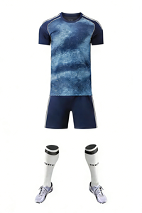 Conjunto de Camiseta de Visitante del <span class=keywords><strong>Al</strong></span> <span class=keywords><strong>Nassr</strong></span> Temporada 2526, Color Azul Marino Intenso, Transpirable, Absorbe la Humedad, Nombre y Número Personalizables, OEM, ODM, Venta <span class=keywords><strong>al</strong></span> Por Mayor - Product Image 2