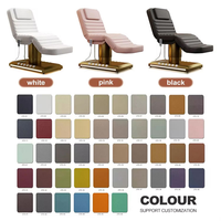 Table de Massage Rose la Plus Vendue Lit de Salon Spa Nouveau Design avec Commande au Pied Lit Facial de Massage Électrique pour Salons de Beauté