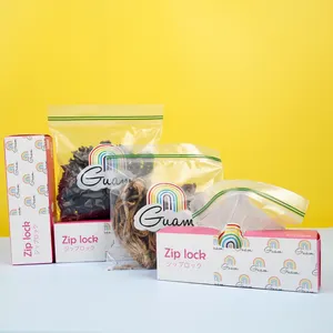 wholesale custom transparent clear freezer storage food keep fresh pe ldpe zipper ziplock zip lock seal plastic packaging bag