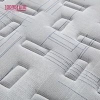 Matelas hybride en mousse à mémoire de forme LOONGFUNG avec tissu rafraîchissant et ressorts ensachés zonés, emballage enroulé pour la maison et l'hôtel