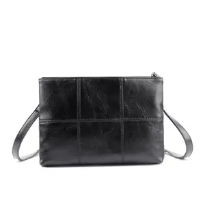 New trend Korean men shoulder clutch bag with PU leather envelope bag high quality shoulder messenger bags