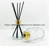 Diffuseur d'arômes GOLDEN SUN au design élégant, flacon d'évaporation d'huiles essentielles de 300 ml en verre blanc vif avec bouchon à clipser