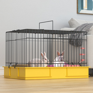 Jaula rectangular <span class=keywords><strong>de</strong></span> metal para conejos y cobayas, con estructura <span class=keywords><strong>de</strong></span> alambre, anti-salpicaduras <span class=keywords><strong>de</strong></span> orina, para interiores, <span class=keywords><strong>venta</strong></span> directa <span class=keywords><strong>de</strong></span> fábrica. - Product Image 3