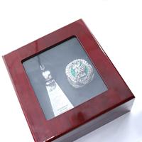 Boîte de présentation pour bague de champion des Philadelphia Eagles 2025, en alliage classique plaqué or, pour trophées de championnat, événements sportifs et universitaires
