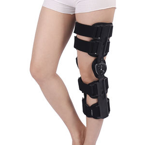 Joelheira de neoprene preta, cinta de joelho aberta, alta qualidade, suporte personalizado, perna, neoprene - Product Image 1