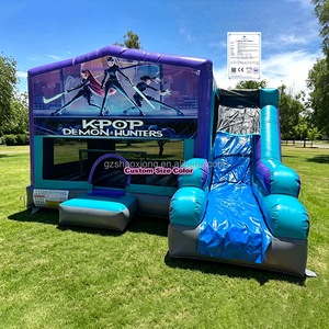 Castillo Inflable Comercial para Niños, K-PoP Demon Hunters, Tobogán Inflable, <span class=keywords><strong>Casa</strong></span> de Brinco Inflable <span class=keywords><strong>con</strong></span> Soplador - Product Image 1