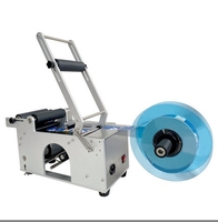 Prix MT-50 autocollant manuel Auto petit flacon en verre rond bouteille en plastique étiquette adhésive machine d'étiquettes pour les petites entreprises