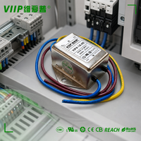 Filtre de puissance EMI câblé VIP4-1A-06 (10009) 6A 115/250VAC, filtre de bruit de réseau monophasé pour système électronique de cabinet