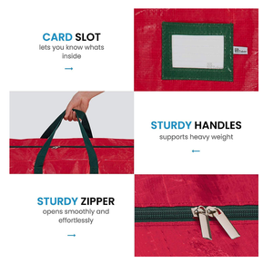 شجرة عيد الميلاد الكبيرة 600D أكسفورد متينة حاوية سفر للكريسماس ملابس سفر لشجرة عيد الميلاد - Product Image 5