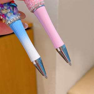 Children's High-End Black Metal Ballpoint Pen Cute Cartoon Flash Diamond Bow Rotating Writing Tool 0.5 mm Homework - Product Image 4