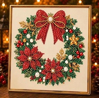 Kit de Peinture Diamant DIY Noël Perles et Diamants, Meilleures Ventes, Père Noël et Renne, Fait Main, Moderne et Simple, MG-001, Décoration Maison