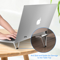 Base de support d'ordinateur portable pliable en métal antidérapant Portable accessoires d'ordinateur Macbook avec support pour ordinateur portable Stock disponible