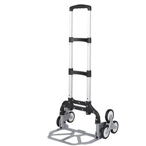 Truk tangan lipat kapasitas 176 LB, kereta memanjat tangga dengan pegangan yang dapat disesuaikan, boneka lipat enam roda untuk tangga - Product Image 1