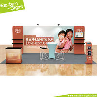 10x20ft 10x10ft Super Populaire Portable Canton Foire Salon Stand Stand d'exposition modulaire mur exposition