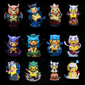 Set de Figuras de Pikachu de Pokémon, Varios Disfraces de Pokémon, Estatuas Coleccionables con Bases Temáticas para Coleccionistas - Product Image 1