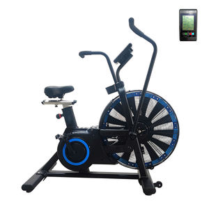 Bicicleta estática de aire para ejercicio cardiovascular disponible en rojo, azul y amarillo para gimnasio en casa o estudio. - Product Image 3