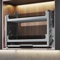 Cesto Elevatório Vertical HNOSS para Armário de Cozinha - Cesto Deslizante Superior para Armário