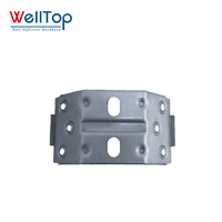 Support d'angle métallique en forme de bateau WELLTOP à prix usine pour accessoires de mobilier, connecteur de table et de chaise pour plaque de base