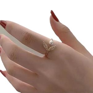 Support de bague en argent S925 version T avec perles de 7-10 mm, accessoires de perles DIY et décoration en argent pour bague 1885 - Product Image 5