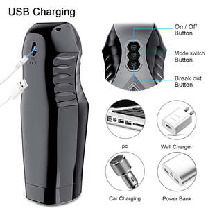 男性用伸縮振動モードペニスマッサージセックス製品を備えたオリジナルのデュアルバイブレーション360完全包装男性マスターベーターカップ - Product Image 5