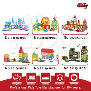 Jouets magnétiques ELI TOYS de qualité supérieure, blocs de construction éducatifs STEM Montessori pour enfants - Thèmes Princesse/Dinosaure/Glace/Neige/Fêtes - Product Image 3