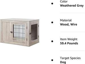 Mobilya köpek sandık kapalı estetik köpek kulübesi kapı ile Modern ahşap tel Pet House köpek kafesi uç yan masa komidin - Product Image 4