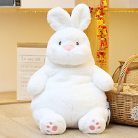 Vente en gros de poupée design Fat, mignon, doux, animal kawaii, canard, lapin, ours, renard, chien, jouets en peluche, oreiller jetable, poupée endormie